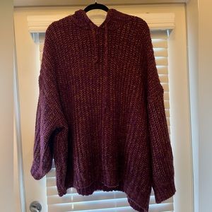 Earthbound purple hooded sweater